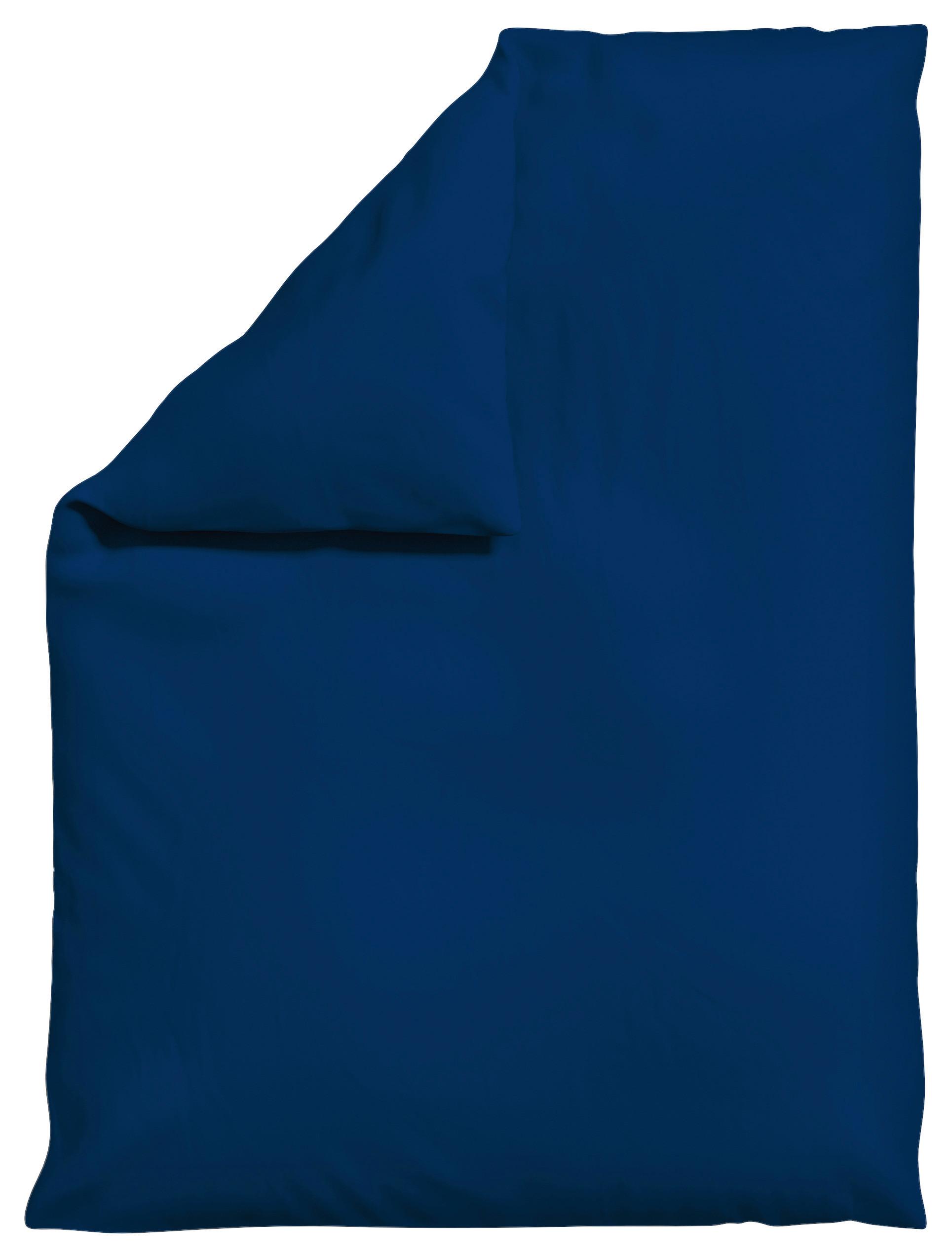 BETTDECKENBEZUG KNITTED JERSEY - Dunkelblau, Basics, Textil (155/220cm) - Schlafgut
