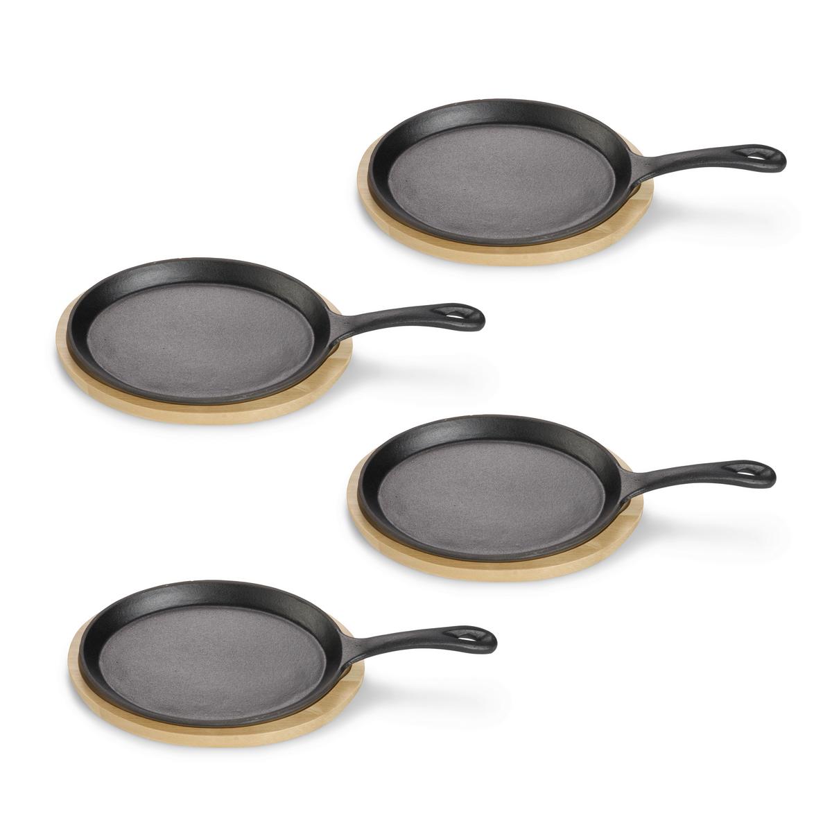 Pfannenset Ew-Ge-1348-4 - Schwarz, Basics, Metall (38/18/2cm) - Echtwerk