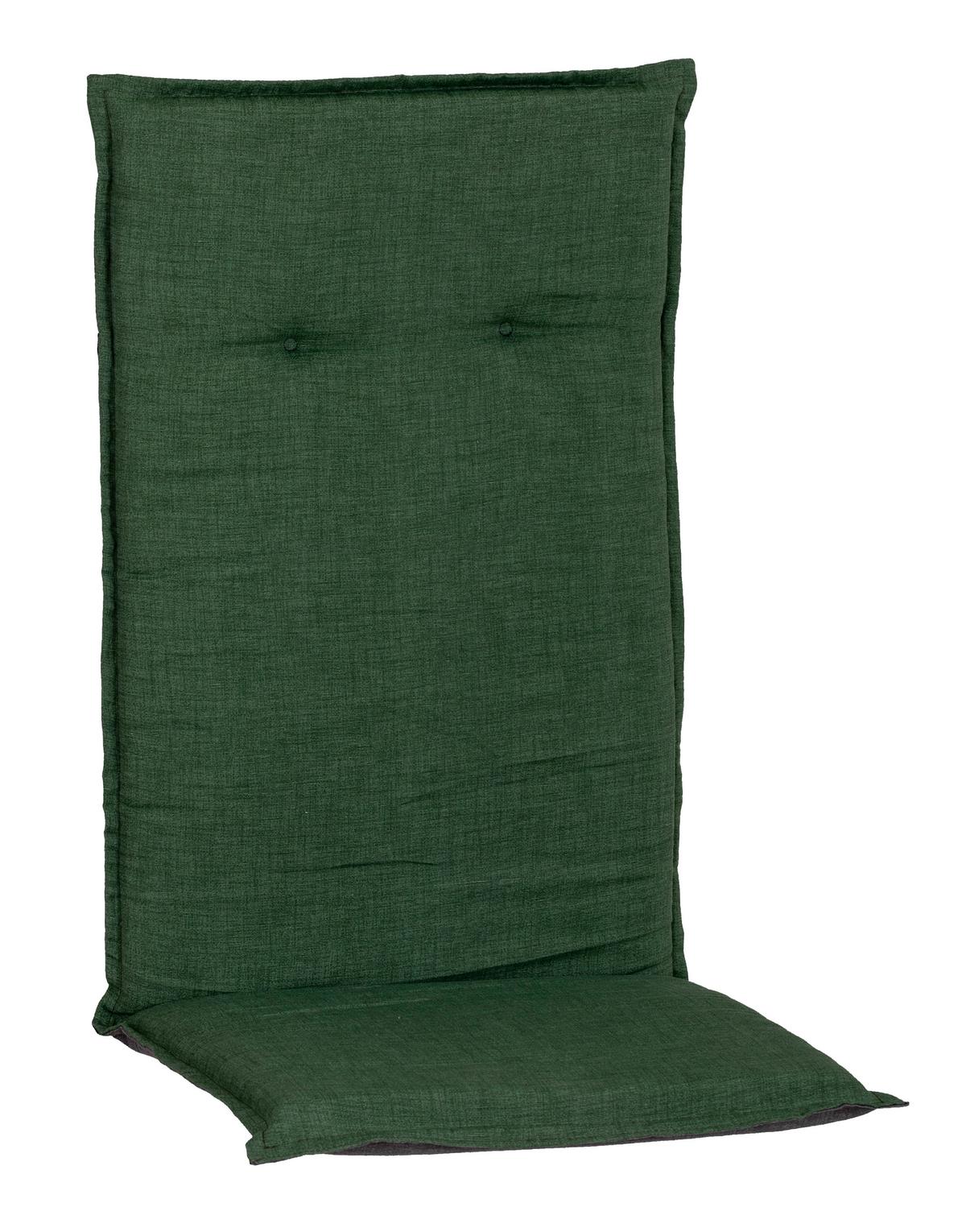 PODLOŽKA NA ŽIDLI GENF 2 - lesní zelená, Basics, textil (120/48/5cm) - Mömax