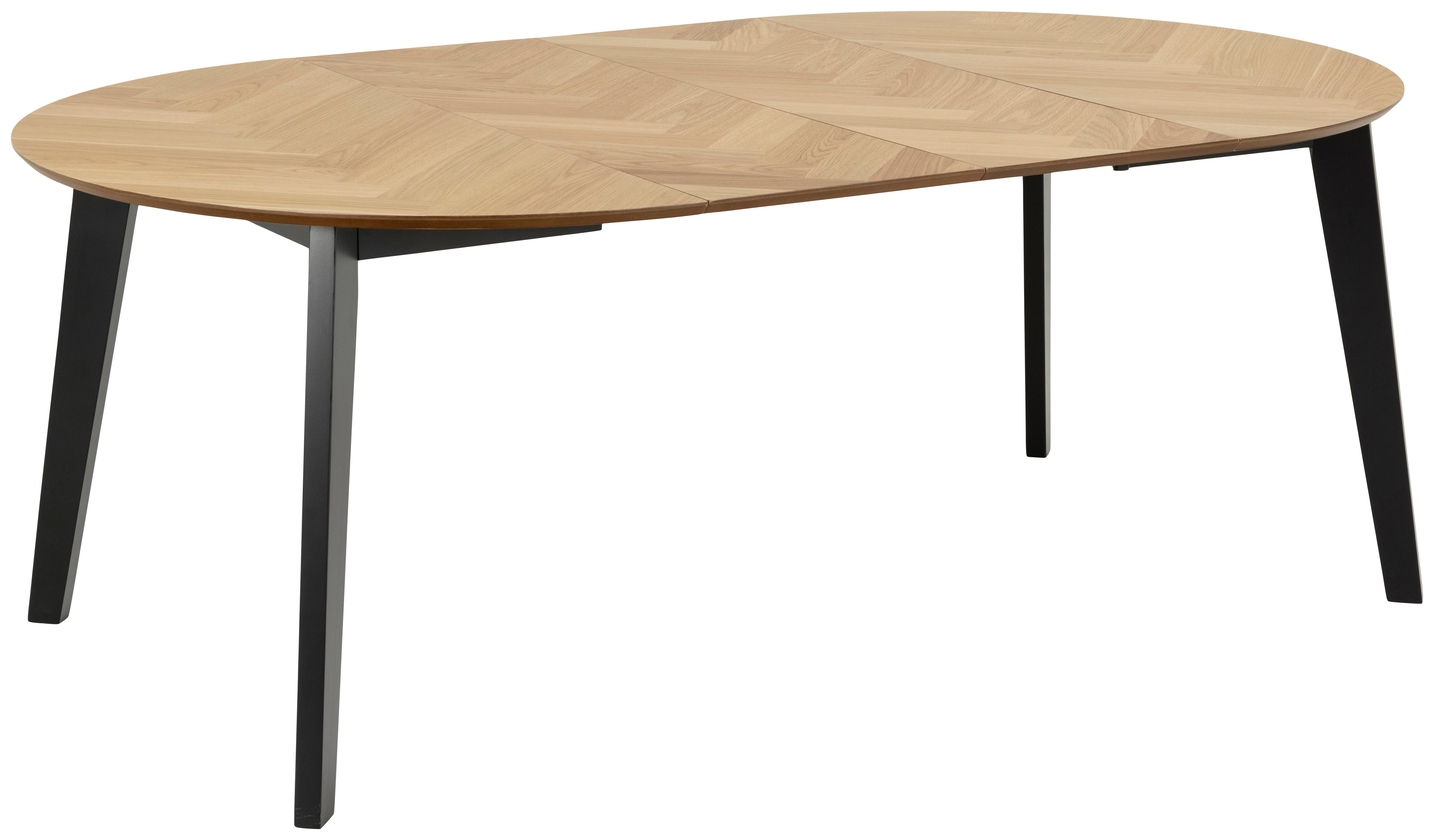 Rozkladací Jedálenský Stôl Georgetown 120-198 - čierna/farby duba, Trend, drevo/kompozitné drevo (120-198/120/74,5cm) - MID.YOU