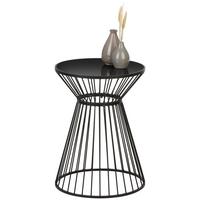 Príručný stolík RAVEN černá P:40cm - čierna, Modern, kov/sklo (40/55cm) - Mömax