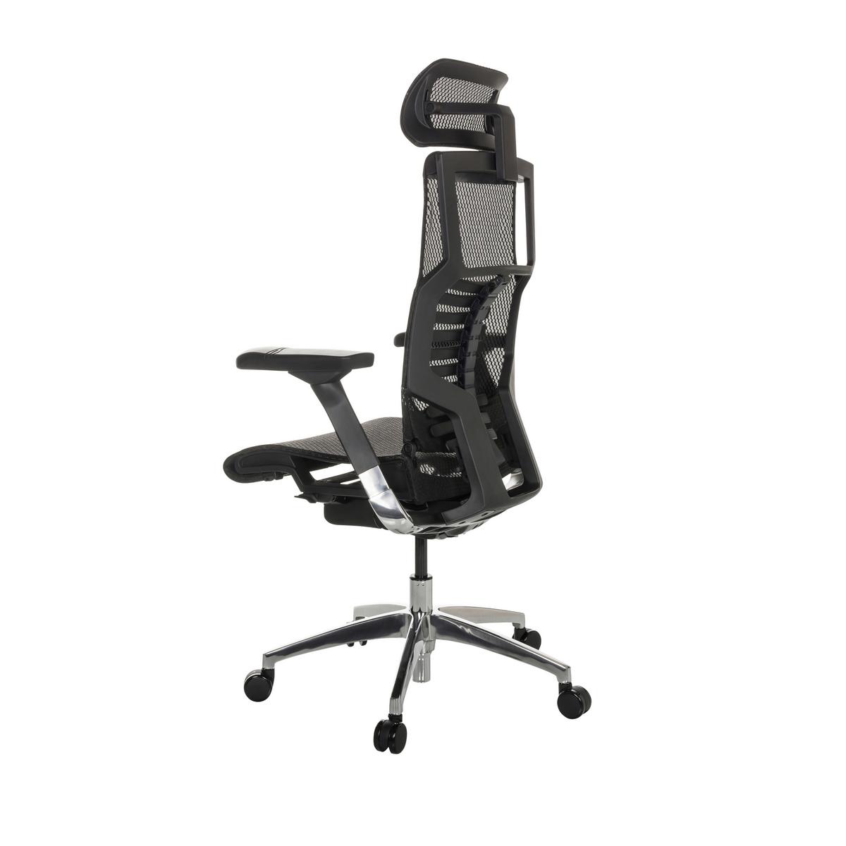 Drehstuhl Dynafit II - Silberfarben/Schwarz, Basics, Kunststoff/Textil (67/119-135/60cm) - MID.YOU