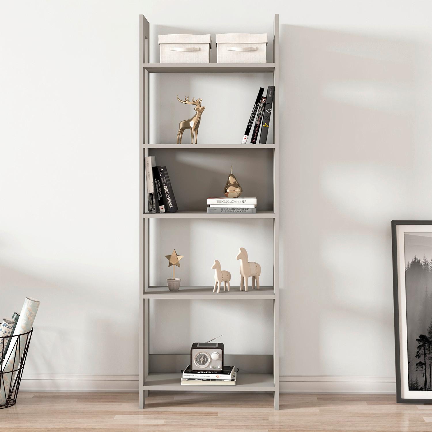 Regal Country Grau B: 64 Cm - Grau, Design, Holzwerkstoff (64/180/30cm) - Livetastic