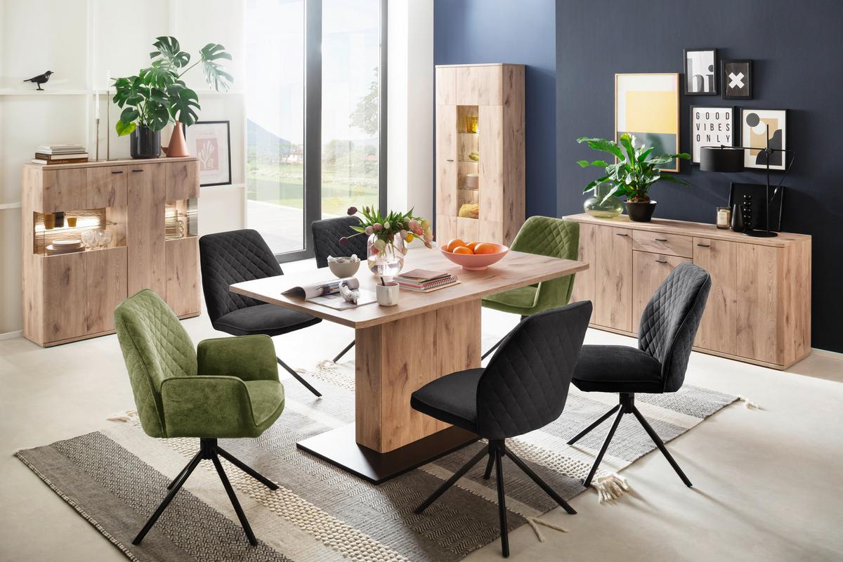 Esstisch Prato Eichefarben B: 90 Cm - Eichefarben, Design, Holzwerkstoff (160/90/78cm) - MID.YOU