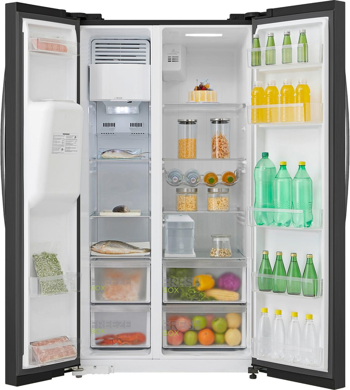 Side-by-side Ks-Ddx 6.32 Wt - Basics, Kunststoff/Metall (89,7/176,5/76,1cm) - Midea