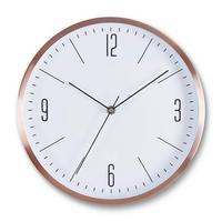 NÁSTENNÉ HODINY Jesper, ca. 30x4cm - medená, Modern, kov/sklo (30,5/30,5/4cm) - Mömax