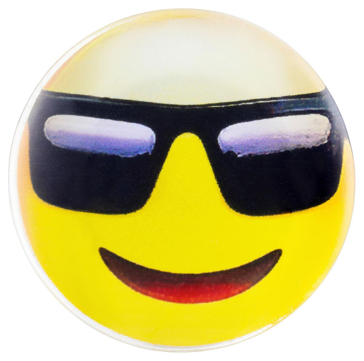 KÜHLSCHRANKMAGNET FINN - Gelb/Multicolor, Basics, Glas (4cm) - Ondega