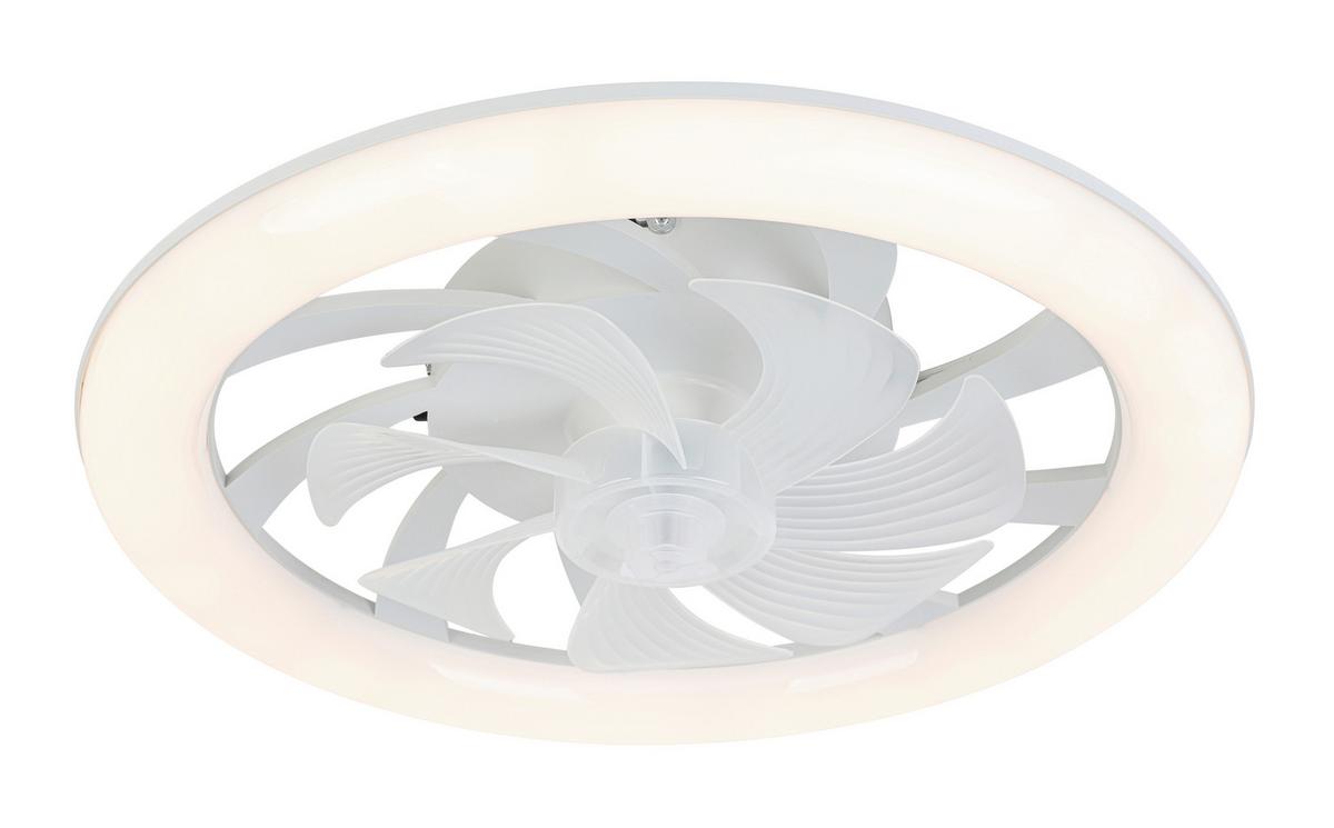 Deckenventilator Carl - Weiß, Basics, Kunststoff (48/12cm) - Luca Bessoni