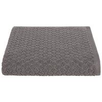 Badetuch Elena Baumwolle 450 G/M2 Anthrazit 100x150 cm - Anthrazit, MODERN, Textil (100/150cm) - Luca Bessoni