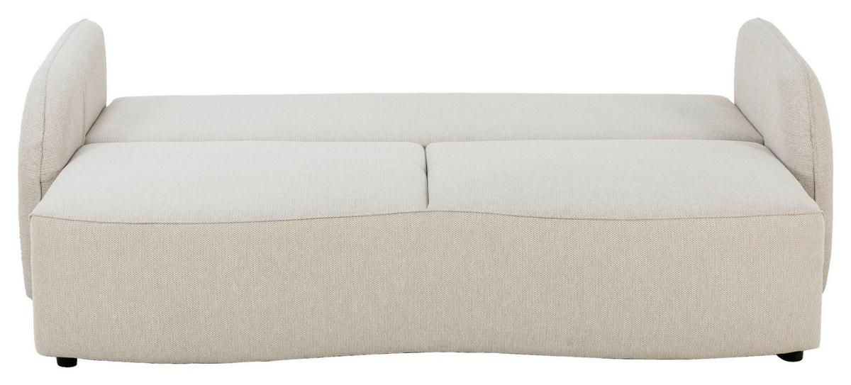 3-sitzer-sofa Bari Beige - Beige/Schwarz, Basics, Textil (215/89/100cm) - P & B
