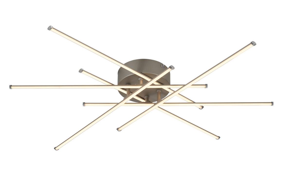 STROPNÉ LED SVIETIDLO SPICE - niklová, Modern, kov/plast (67/9cm) - Mömax