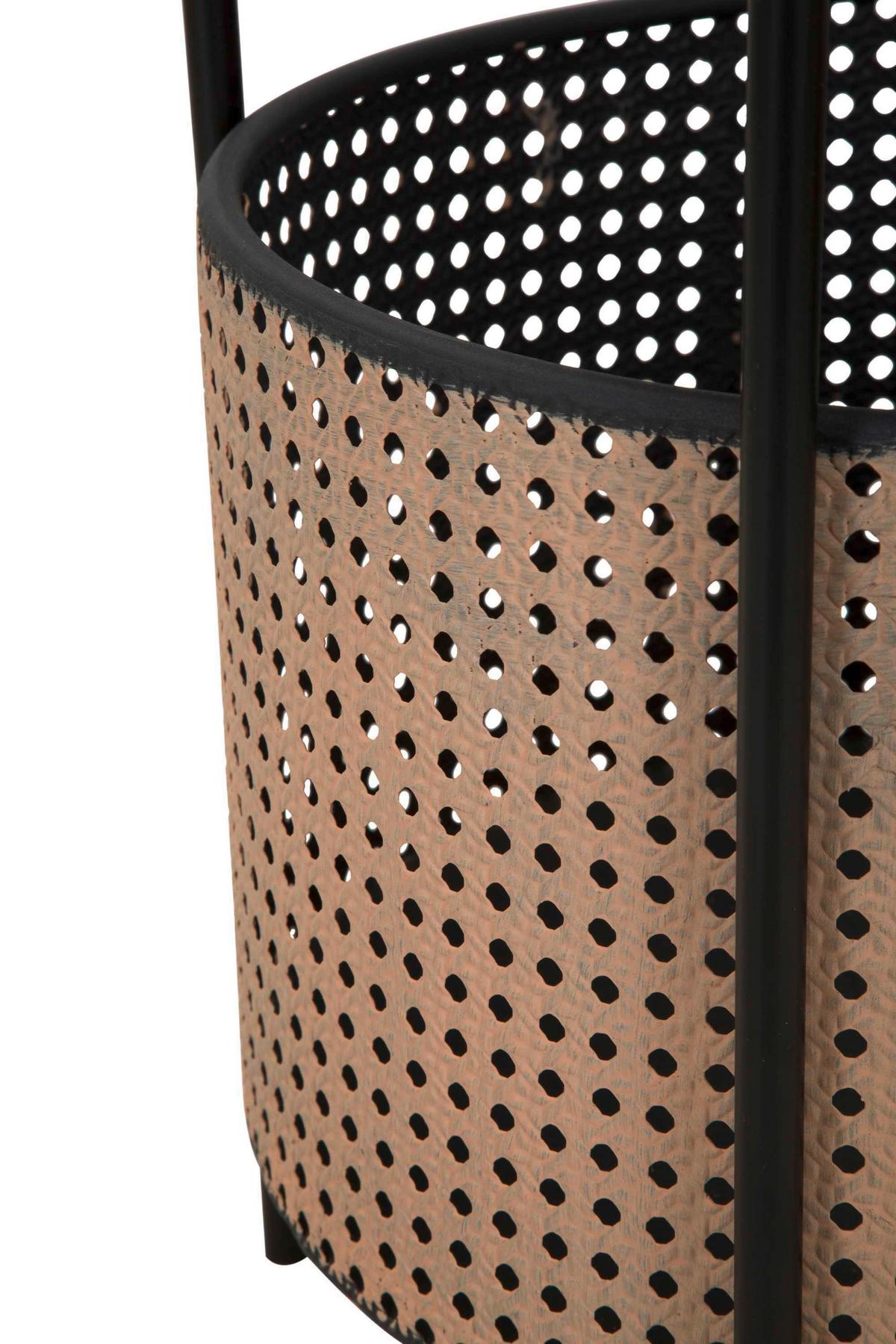 Couchtisch Osaka Goldfarben, Schwarz B: 40 Cm - Goldfarben/Schwarz, Basics, Metall (40/50/40cm)