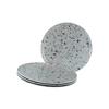 Pizzateller Stone Collection Porzellan, Grau, 4 Stück - Grau, Basics, Keramik - Creatable