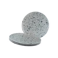 Pizzateller Stone Collection Porzellan, Grau, 4 Stück - Grau, Basics, Keramik - Creatable