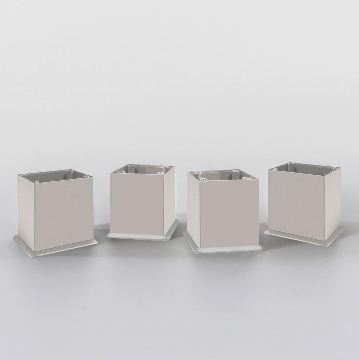 Unterschrank Paris Weiß B: 30 cm - Silberfarben/Weiß, MODERN, Holzwerkstoff (30/79/35cm) - Held