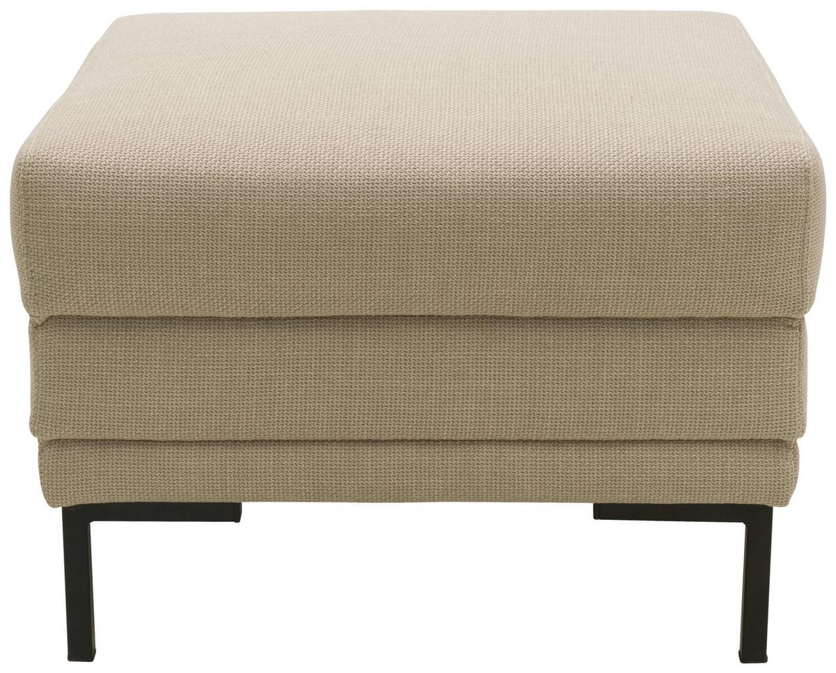 Hocker Looks Vii - Beige/Schwarz, Design, Textil (55/45/55cm) - LOOKS by W.Joop