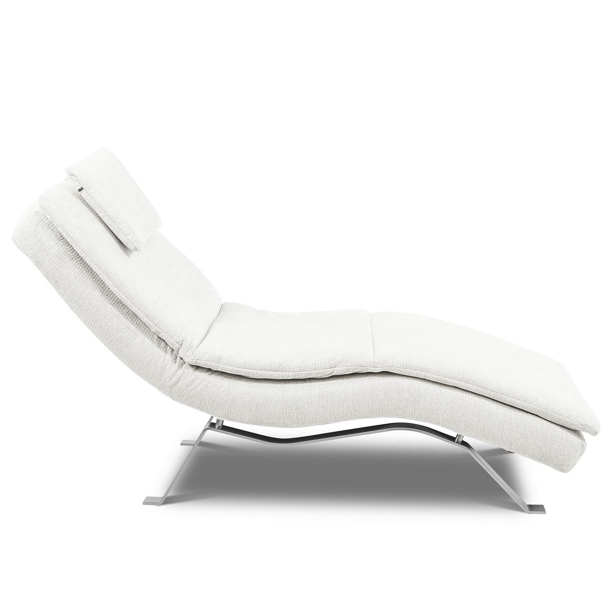 RELAXLIEGE Creme B: 65 cm - Silberfarben/Creme, Design, Textil (65/95/171cm) - Celina Home