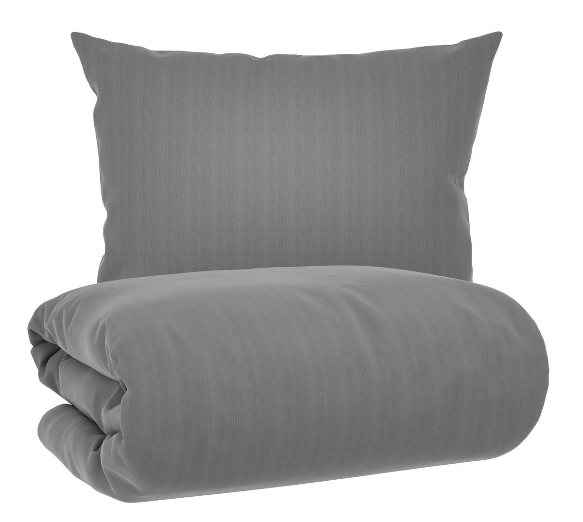 POSTEĽNÁ BIELIZEŇ DOBBY RAUTE - sivá, textil (140/200cm) - Mömax