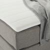Boxspring Posteľ Flexi S Úložným Priestorom, 140x200 - čierna/sivá, Konvenčný, textil/plast (140/200cm) - Based