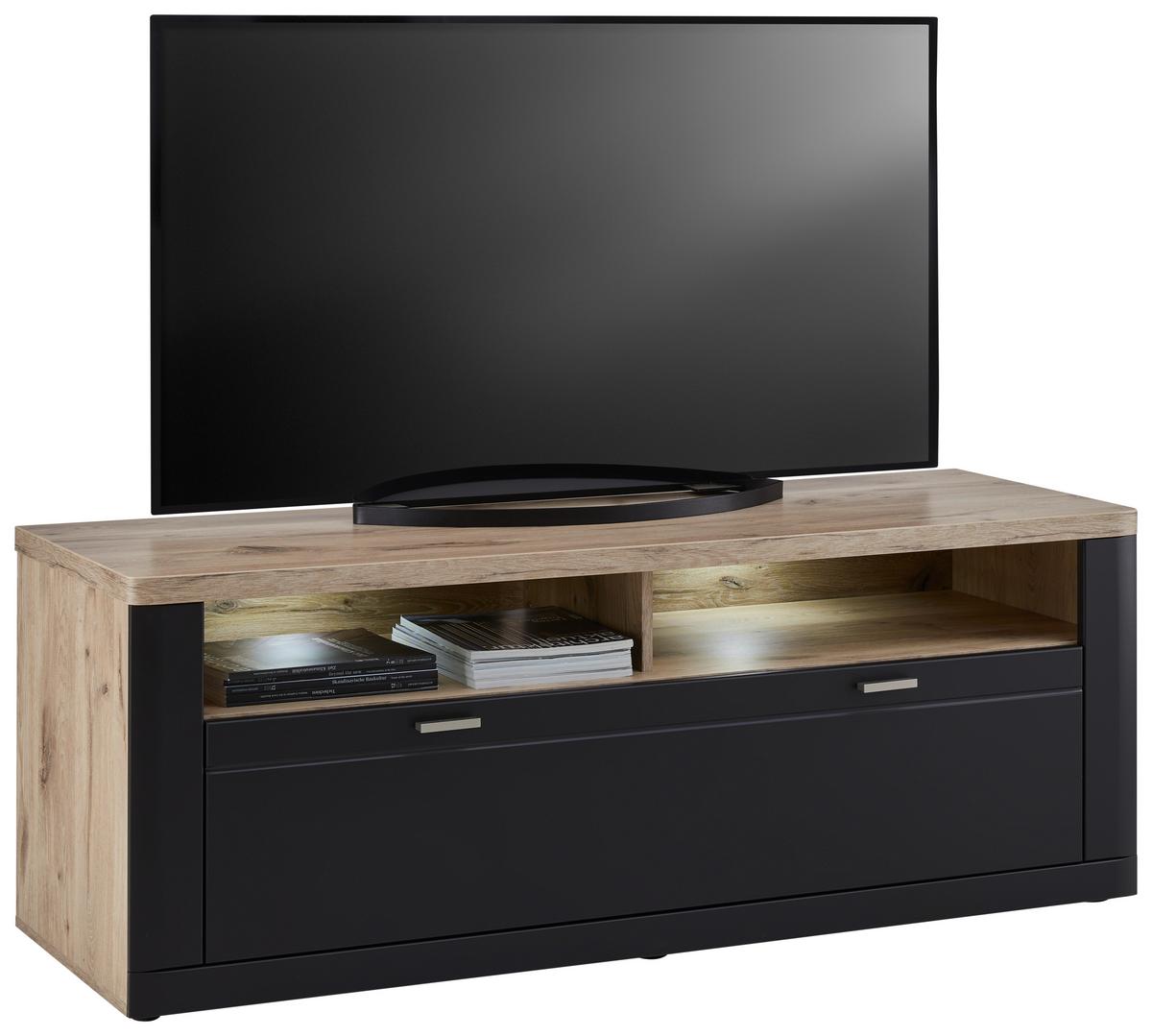 KOMODA POD TELEVIZI GAME - Moderní, kompozitní dřevo (151/59/52cm)