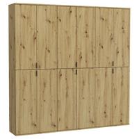 Garderobenschrank Projekt X Eiche Artisan B: 183 cm - KONVENTIONELL, Holzwerkstoff (183/193/34cm) - MID.YOU