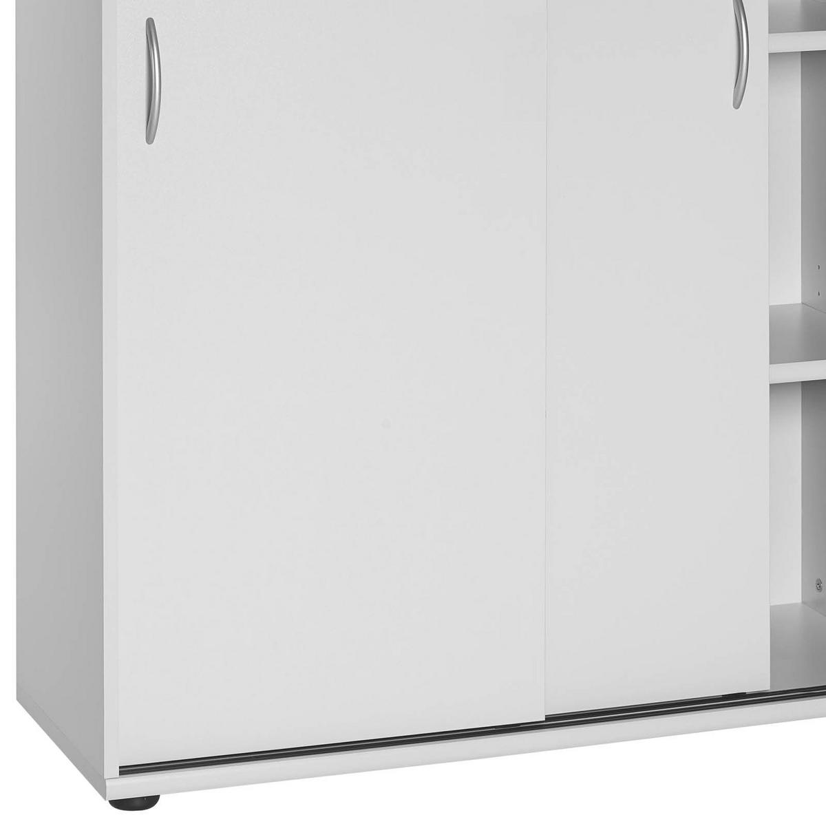Aktenschrank Versperrbar Serie 4000 Lichtgrau B: 100 Cm - Hellgrau, Basics, Holzwerkstoff (100/152,8/39,5cm) - MID.YOU