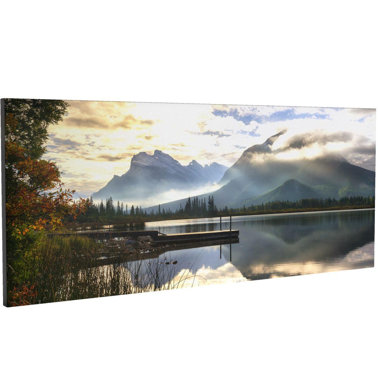 Keilrahmenbild Sabine - Blaugrau/Multicolor, KONVENTIONELL, Holz/Kunststoff (120/50cm) - James Wood