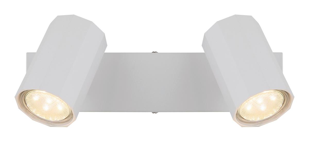 Strahler 57918-2w James - Weiß, Design, Metall (26/6/14,5cm) - Globo