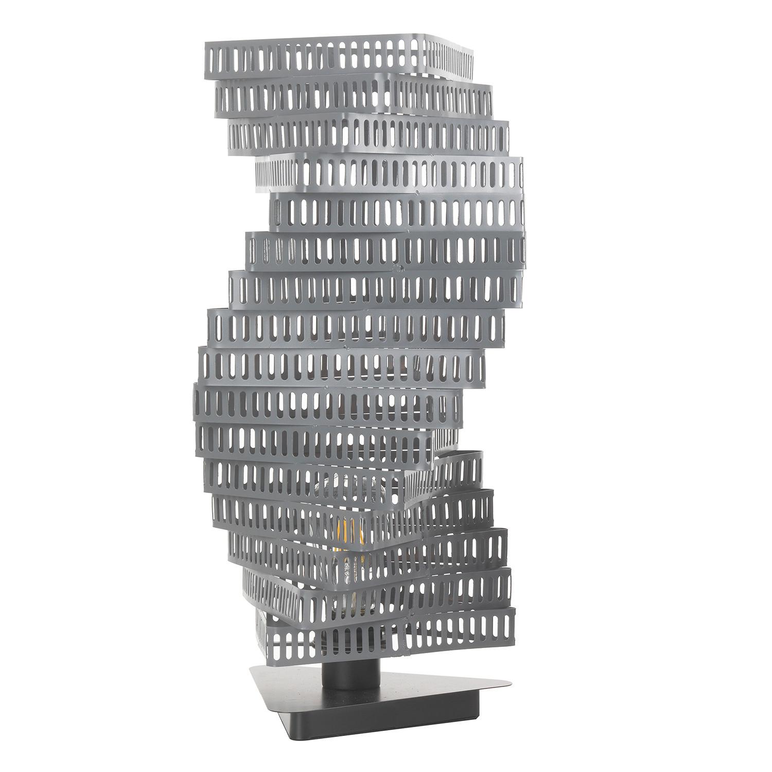 Tischleuchte Chromfarben L: 25 cm 22w - Chromfarben/Schwarz, Design, Kunststoff/Metall (25/25/55cm)