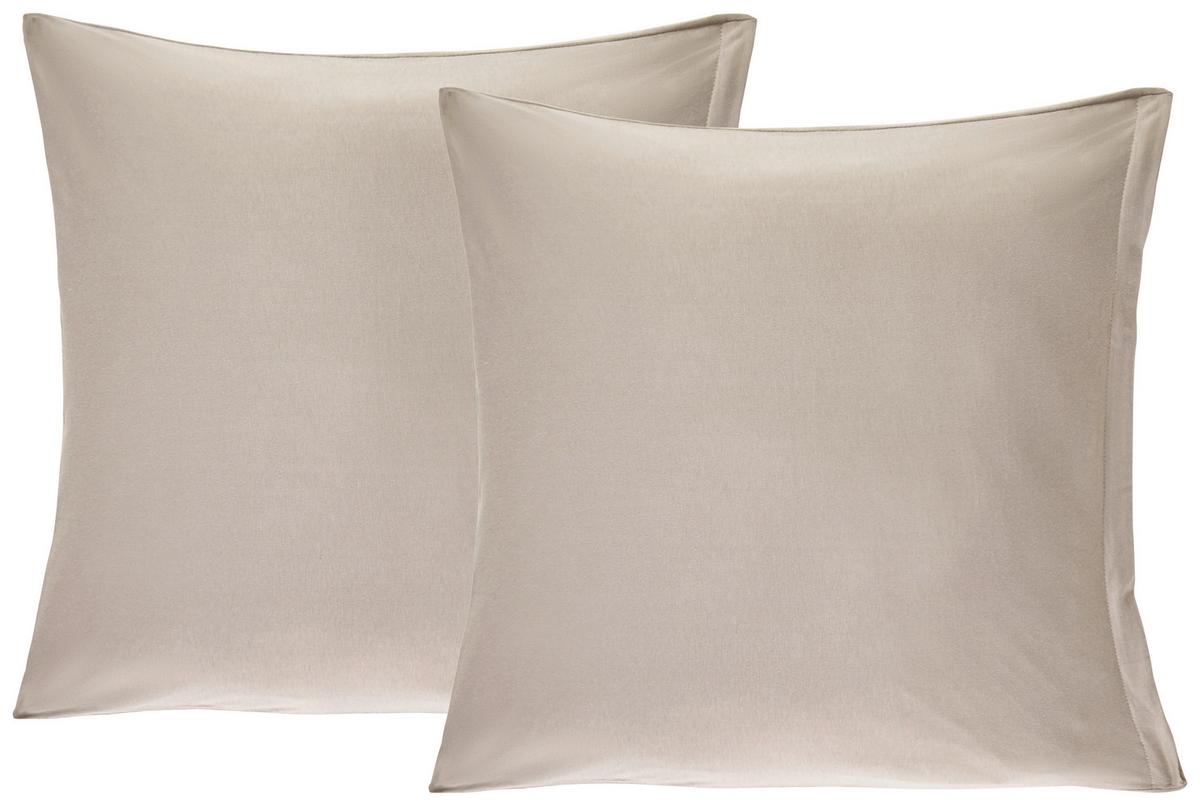 Díszpárnahuzat Kb. 50/50cm - taupe, Konventionell, textil (50/50cm) - Ele