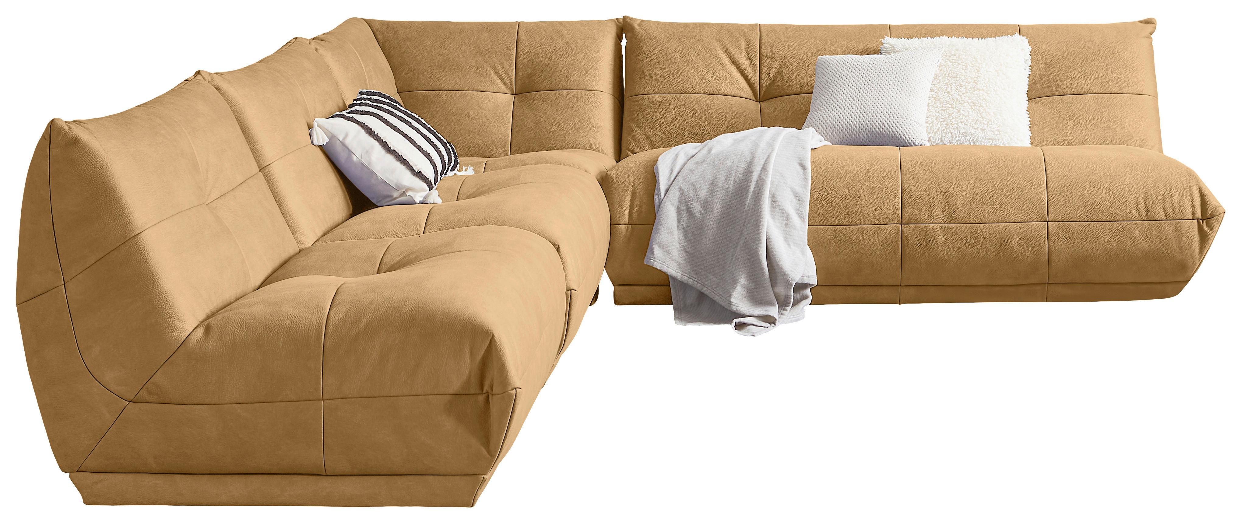 Ecksofa Giselle Hellbraun S: 315x285 cm - Hellbraun, Trend, Textil (315/285cm) - Livetastic