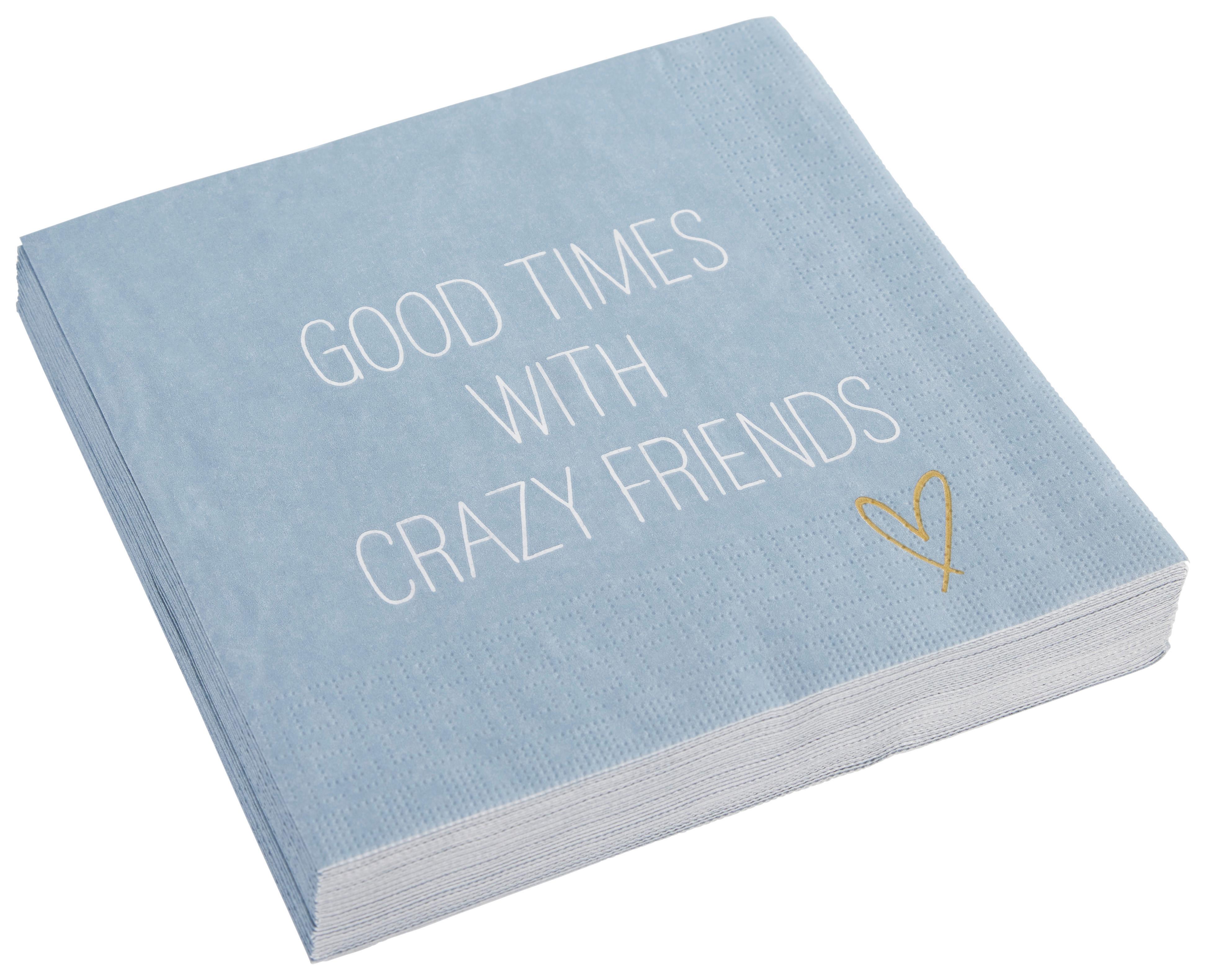 UBROUSEK KAI - bílá/modrá, papír (33/33cm)