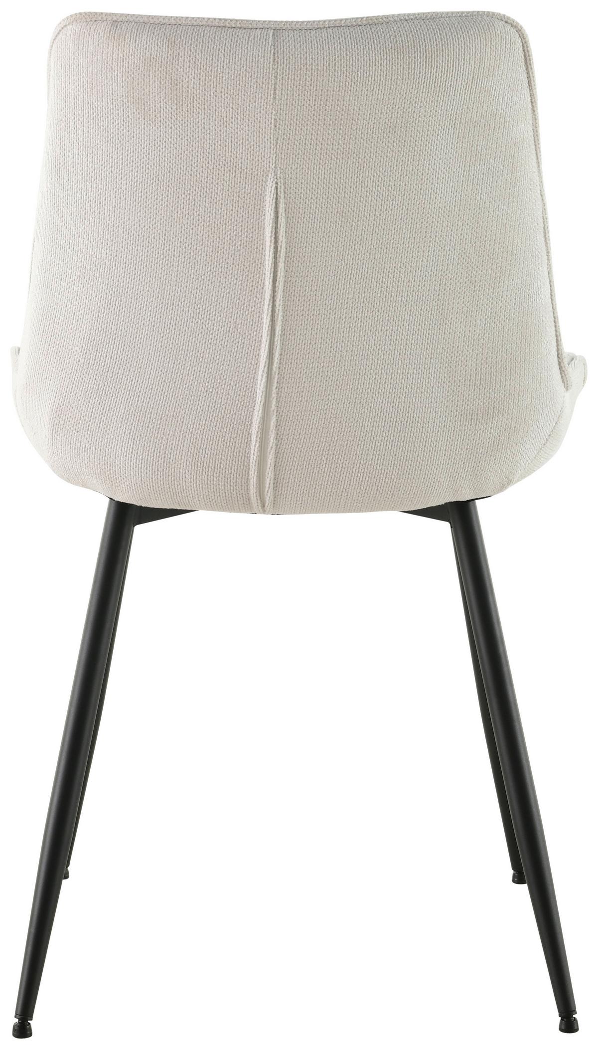 STUHL-SET LENNY - Schwarz/Weiß, LIFESTYLE, Holz/Textil (54/88/60cm) - Livetastic