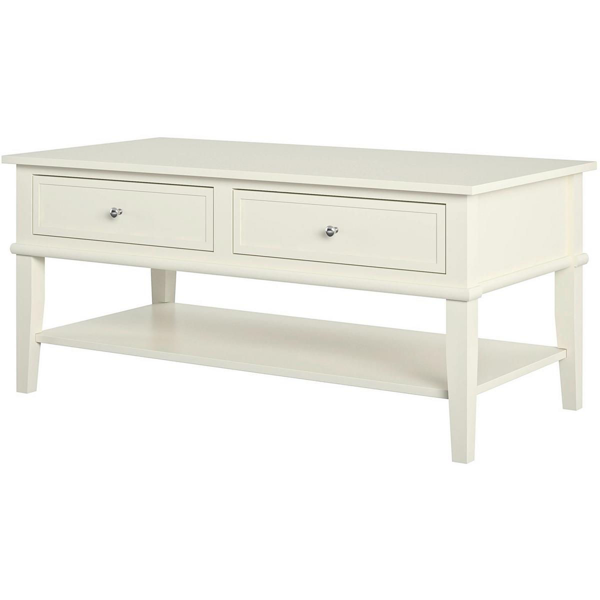 Couchtisch Franklin Weiß B: 103 cm - Weiß, Design, Holzwerkstoff (103/46/52cm) - MID.YOU