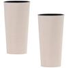 Übertopf-set Creme D: 30 Cm 2-Teilig - Creme, Basics, Kunststoff (30/57cm) - Siena Garden