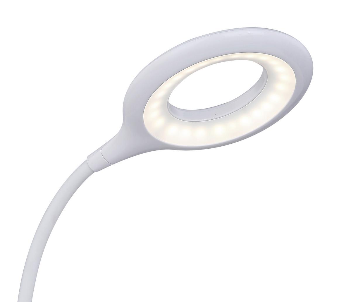 Led-tischleuchte 58377w - Weiß, Basics, Kunststoff (40/12,5/49cm) - Globo