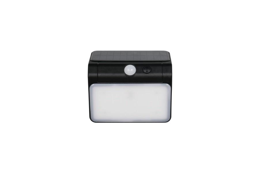 AUSSENWANDLEUCHTE Olinda Schwarz Weiß B: 12 cm - Schwarz/Weiß, Basics, Kunststoff (12/12/7cm)