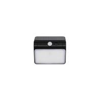 AUSSENWANDLEUCHTE Olinda Schwarz Weiß B: 12 cm - Schwarz/Weiß, Basics, Kunststoff (12/12/7cm)