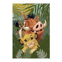 Kinderbild König Der Löwen Grün, B/h: 50x70cm - Grün, Basics, Papier (50/70cm) - Disney