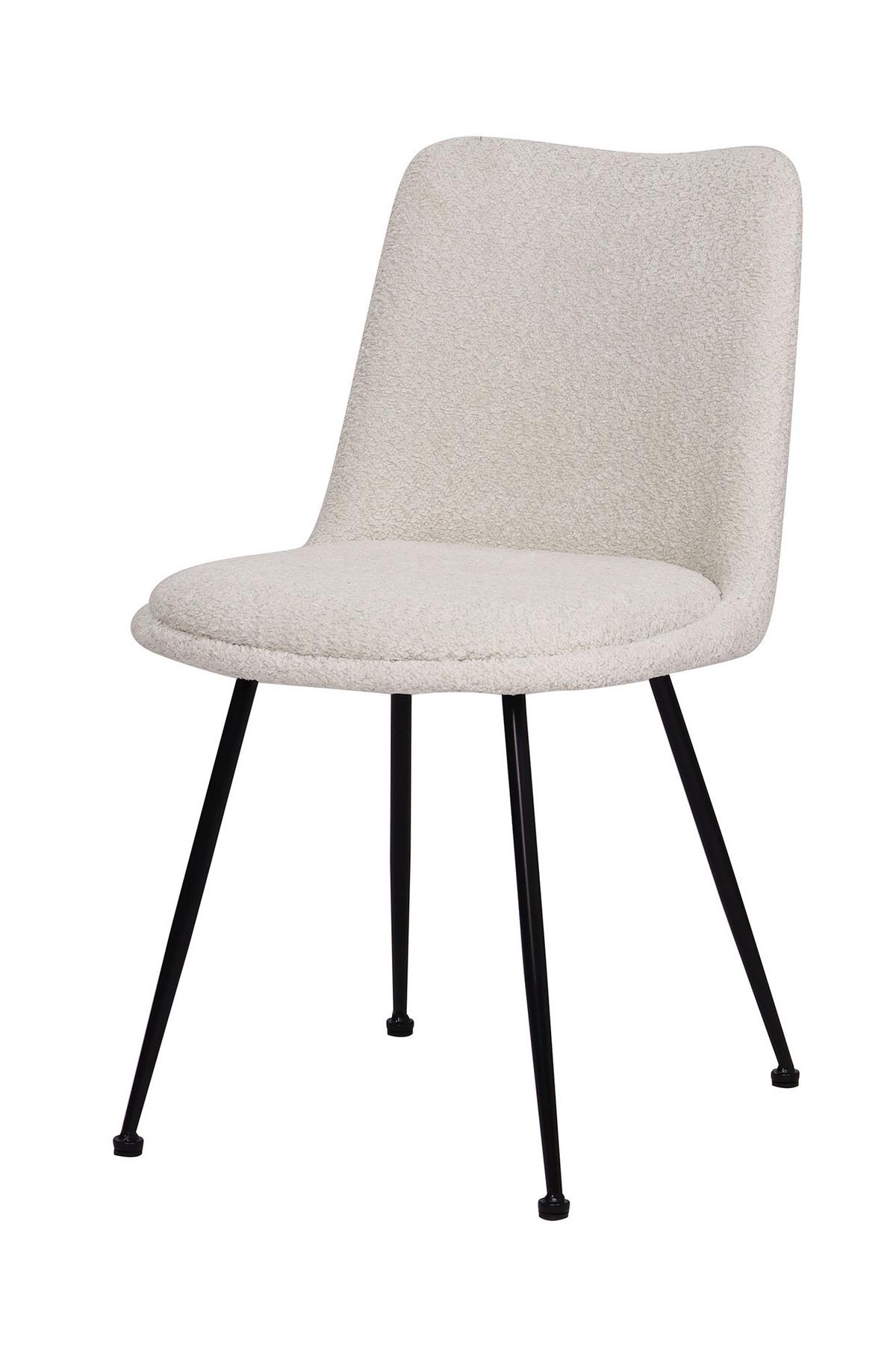 STUHL-SET Schwarz/Weiß 2-teilig - Schwarz/Weiß, MODERN, Textil/Metall (58,5/83/46cm) - MID.YOU