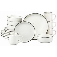 KOMBINOVANÁ SOUPRAVA NORDIC FESTIVE CREME - krémová/barvy zlata, Basics, keramika - Creatable
