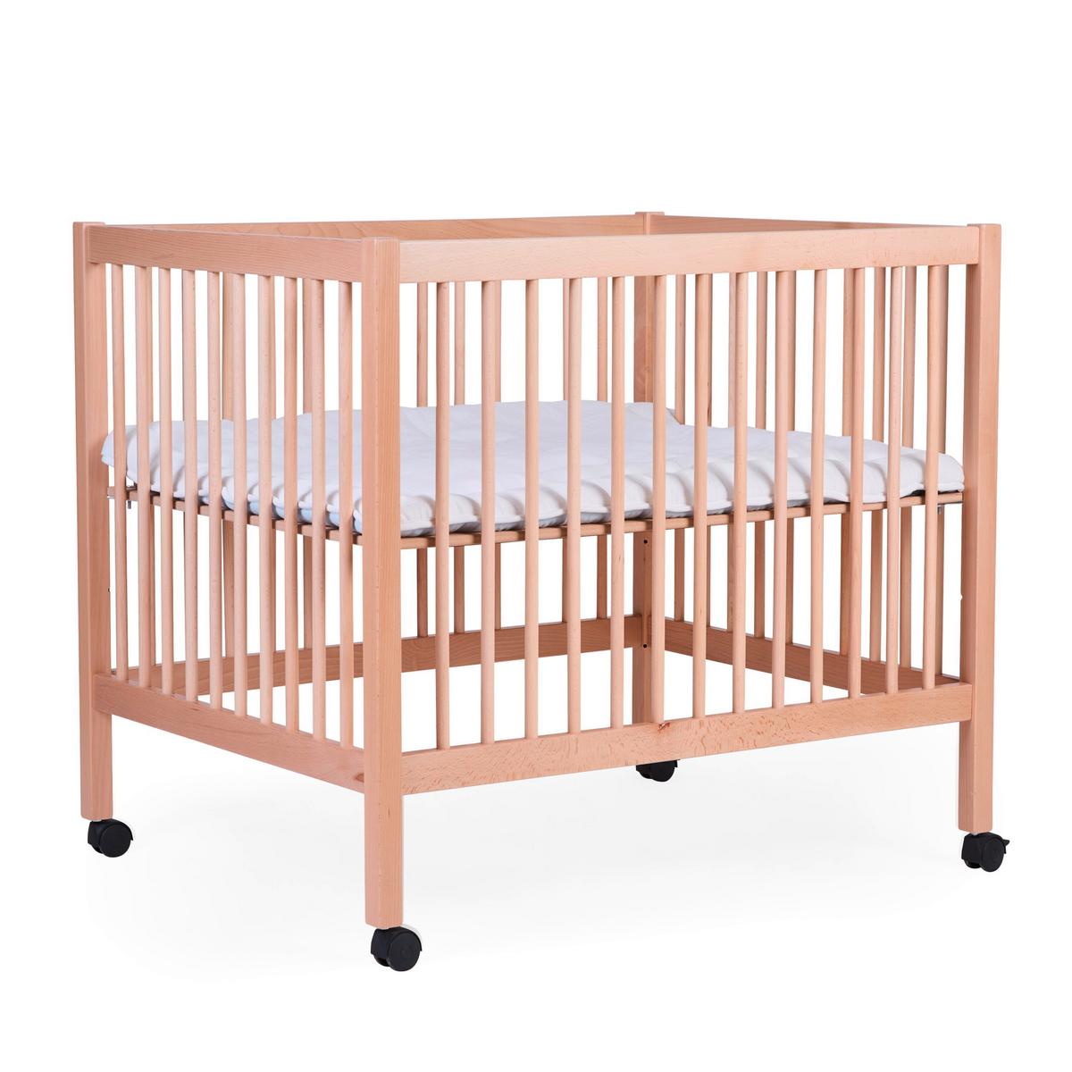 Laufgitter Höhenverstellbar Naturfarben, L: 98 Cm - Naturfarben, KONVENTIONELL, Holz/Kunststoff (98/78/82cm) - Childhome