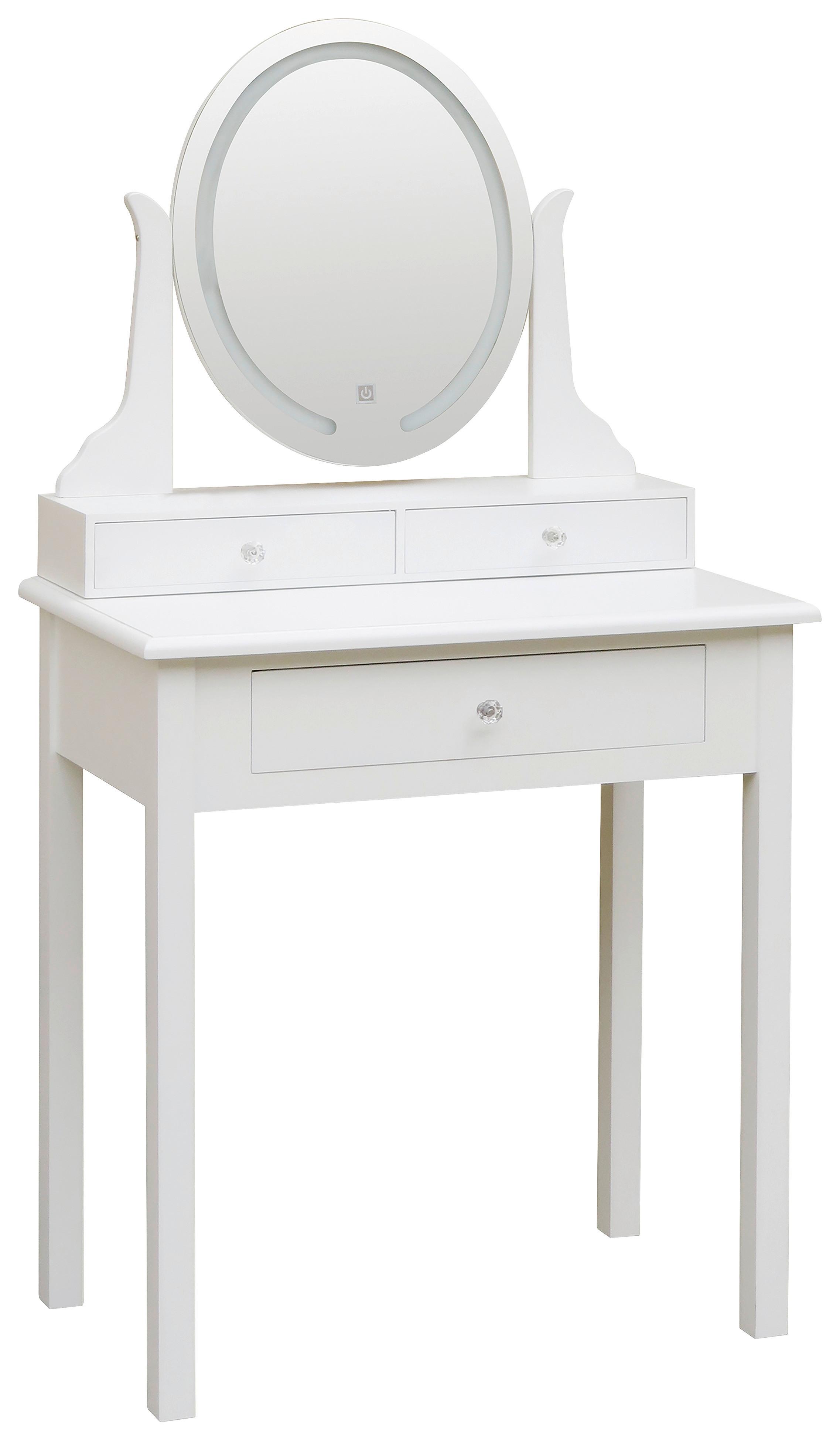 Schminktisch mit Spiegel und LED-Beleuchtung