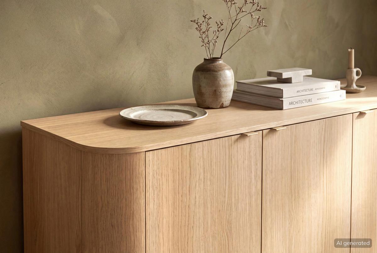 Sideboard Adriatico Eichefarben B: 181 cm - Eichefarben, Design, Holzwerkstoff (181/76/43cm) - MID.YOU