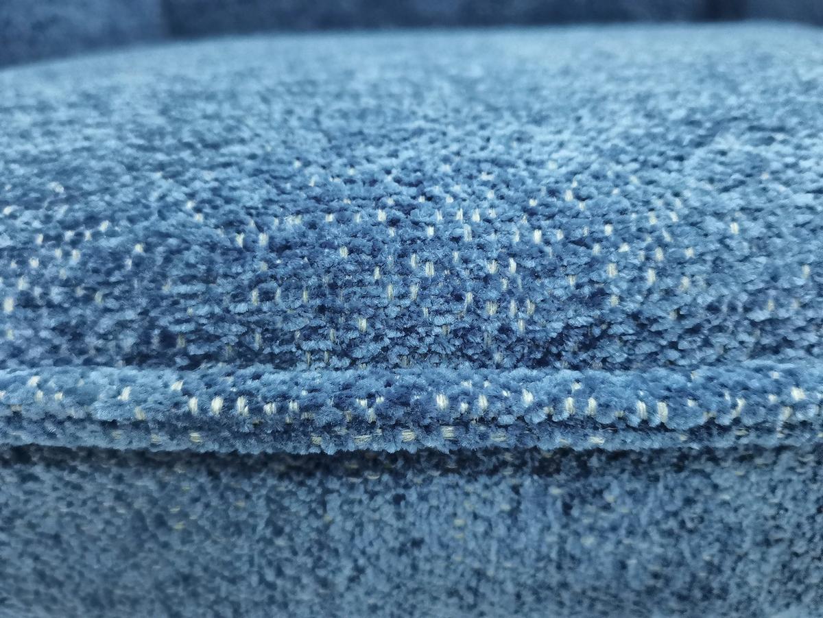 Armlehnstuhl Cory Blau/Braun Gepolstert - Blau/Schwarz, MODERN, Textil/Metall (57/84/57cm) - MID.YOU