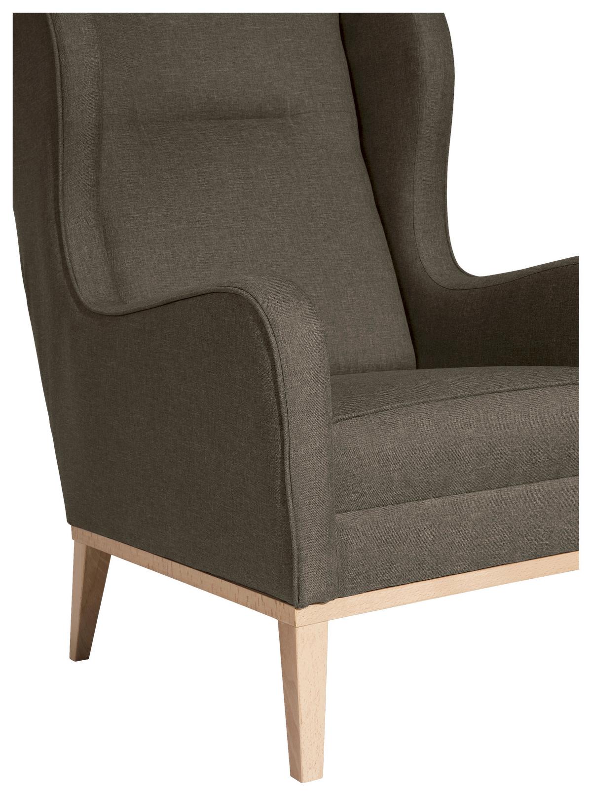 Ohrensessel Angelo - Naturfarben/Sahara, KONVENTIONELL, Textil (66/104/78cm) - Max Winzer