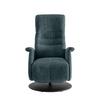Relaxsessel Latina Blau 360 Grad Drehbar, B: 72 Cm - Blau/Schwarz, MODERN, Textil (72/118/85-165cm) - Livetastic