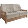 2-Sitzer-Sofa Mit Schlaffunktion Camino B:154 cm - Beige/Naturfarben, MODERN, Holz/Textil (154/88/90cm) - Livetastic
