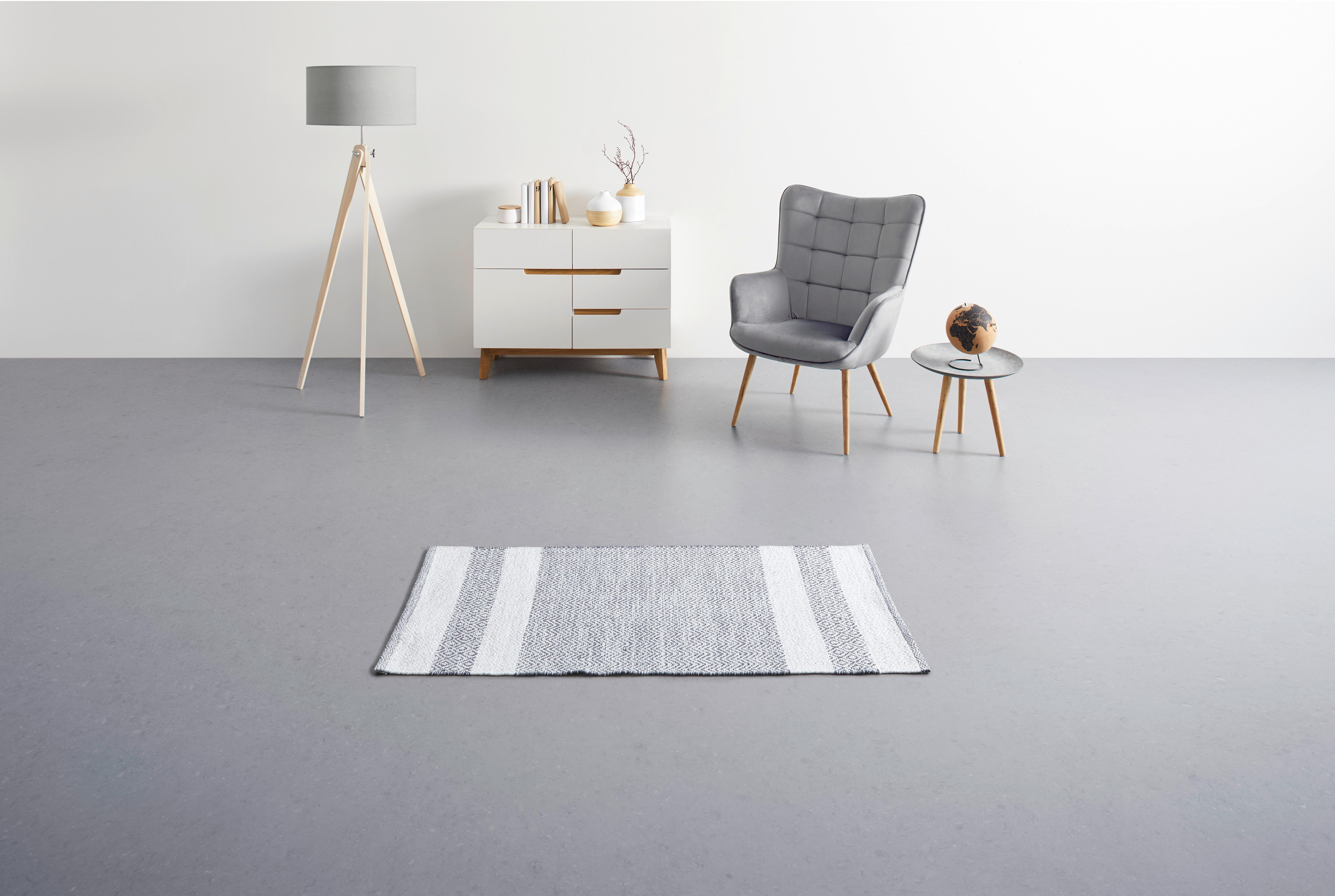 Ručne tkaný koberec ELISA, š/d: 60/120 cm - svetlosivá, Modern, textil (60/120cm) - Modern Living