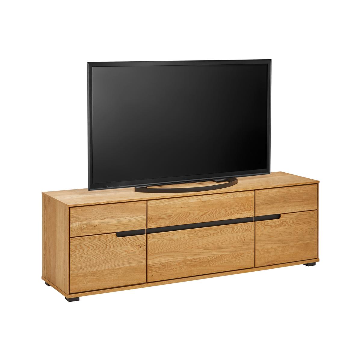 TV komoda LOLA dub masiv - Lifestyle, kov/dřevo (162,5/55,5/40,5cm) - ecoTree